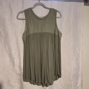 Green High Neck Tank
